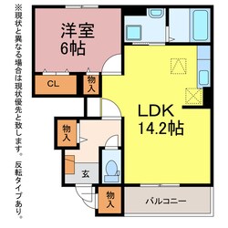 グランポルトの物件間取画像